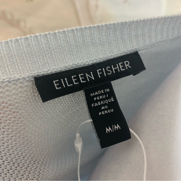 NEW Eileen Fisher Jeweled Neck Ribbed Sweater - Picture 11 of 12